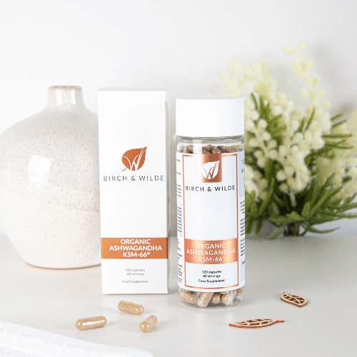 Organic Ashwagandha KSM-66 Capsules | 600mg dose | Bottle or Refill pouch