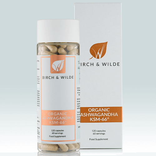 Organic Ashwagandha KSM-66 Capsules | 600mg dose | Bottle or Refill pouch