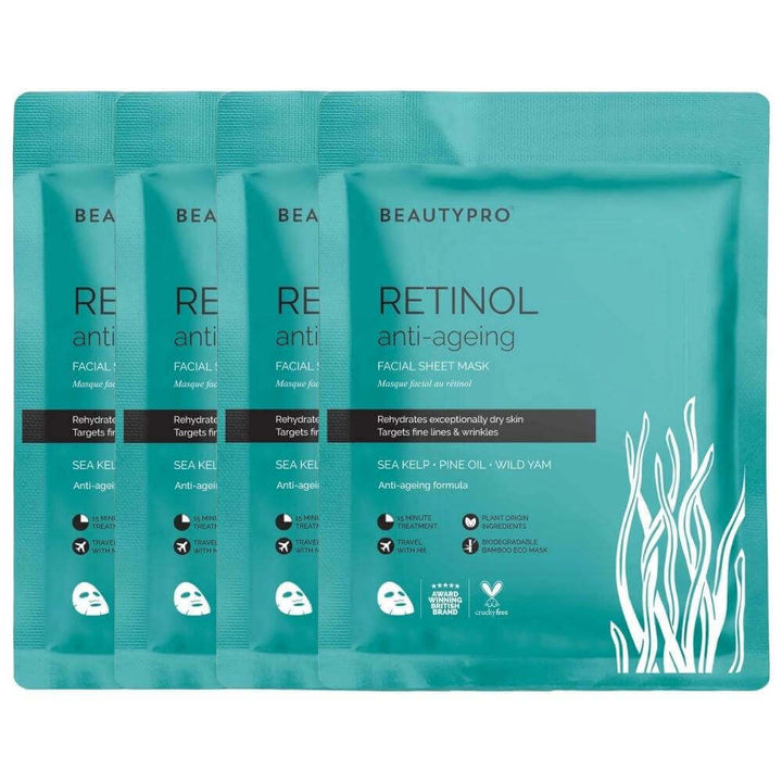 BeautyPro Overnight Retinol Facial Sheet Mask
