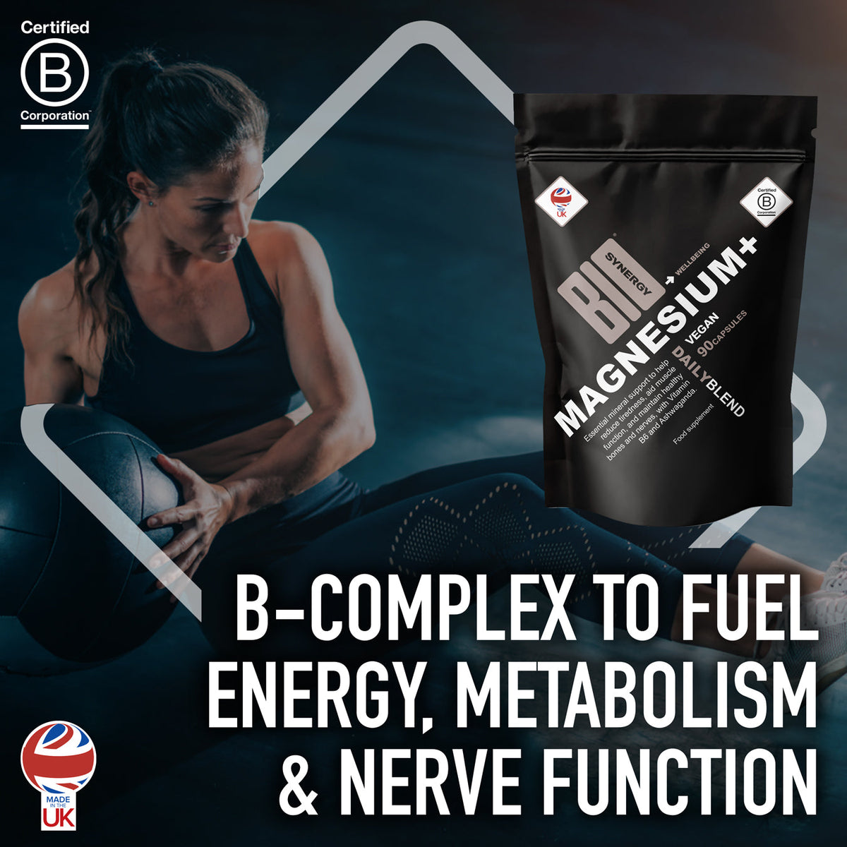 Magnesium + Ashwagandha & B6