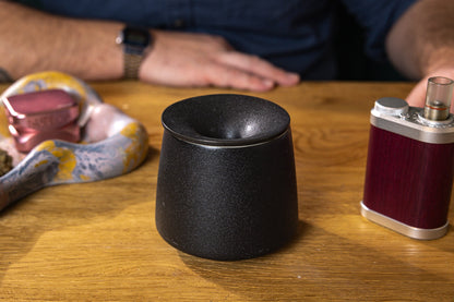 Ceramic Dry Herb Vape AVB Ashtray | Discreet Medical Cannabis Storage