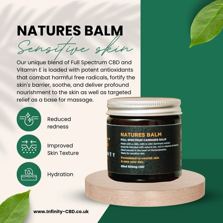 CBD Skin Balm 500mg | Natures Balm| Infinity CBD