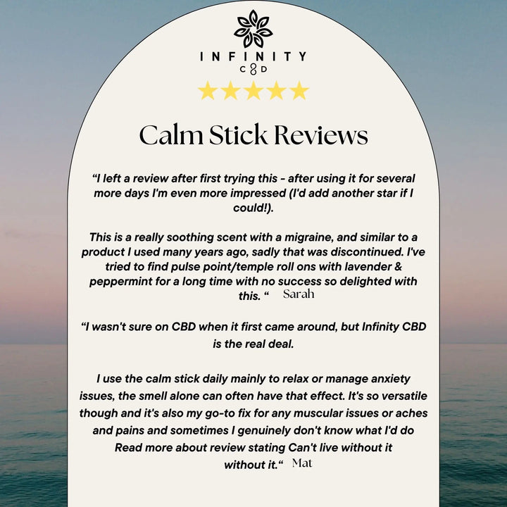 Infinity CBD - The Calm Stick | CBD Roll-On for Stress Relief | Infinity CBD