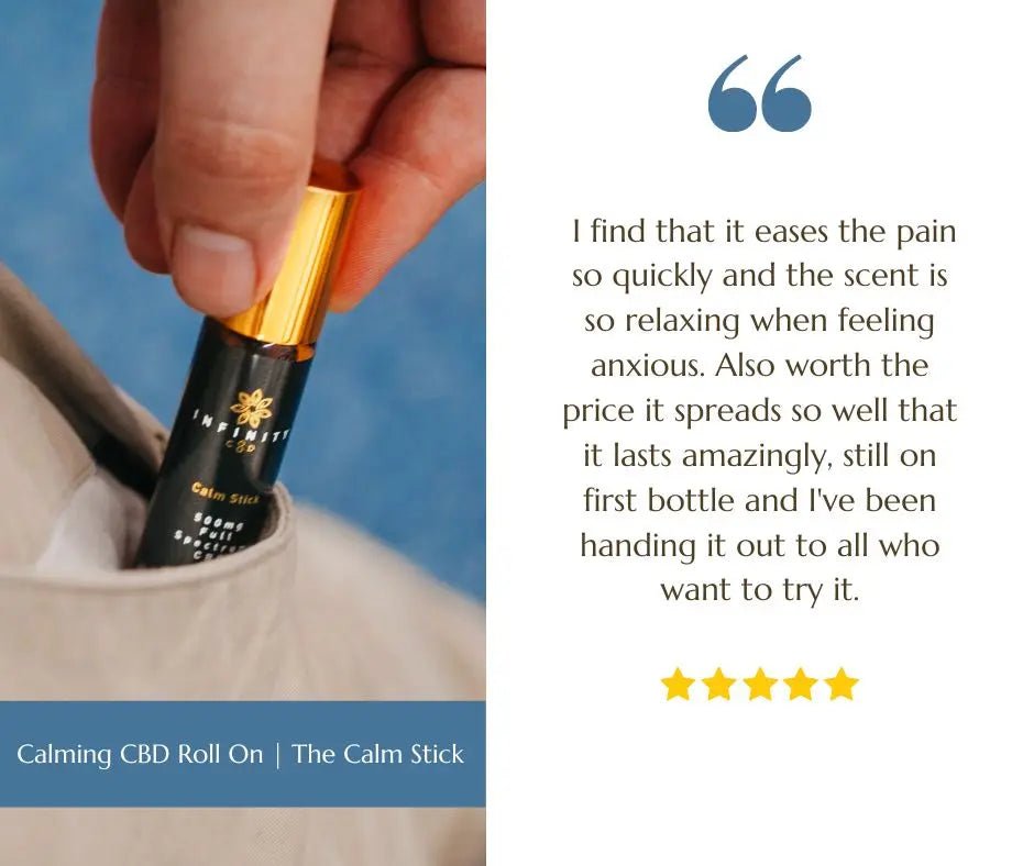 Infinity CBD - The Calm Stick | CBD Roll-On for Stress Relief | Infinity CBD