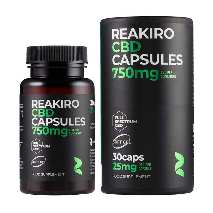Reakiro Hemp CBD Soft Gel Capsules 750mg 30pcs