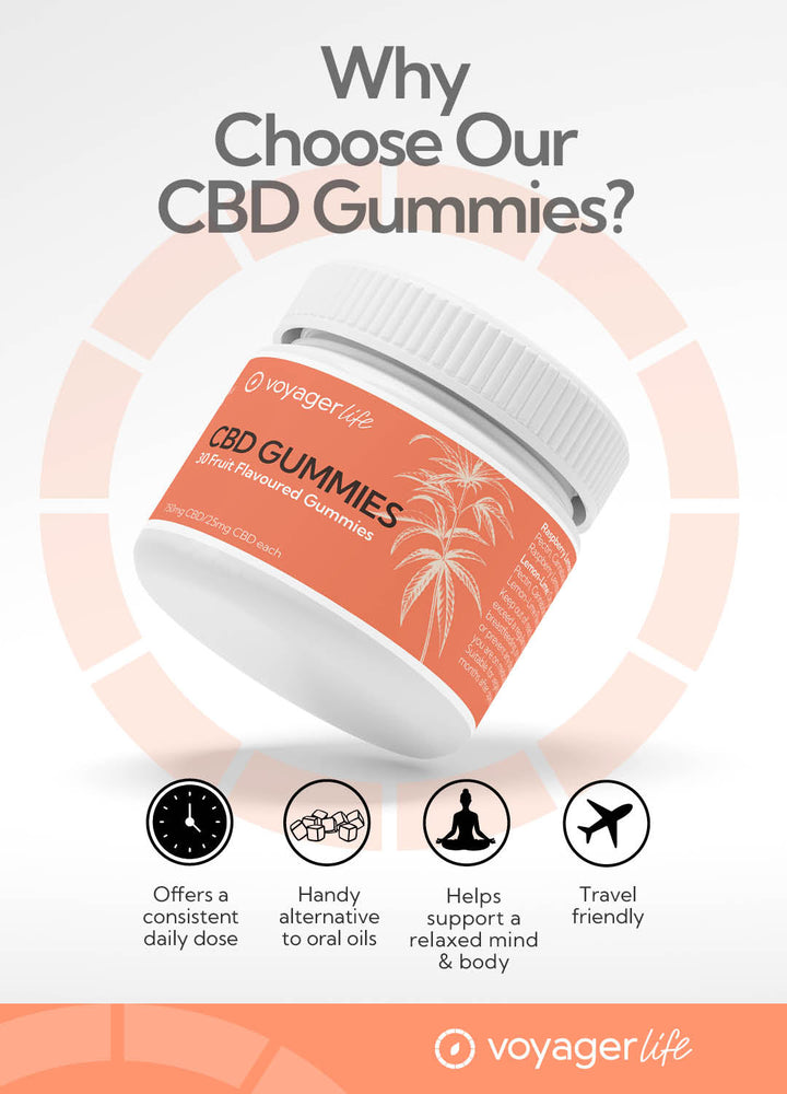 Voyager Life CBD Gummies - Fruit Flavoured