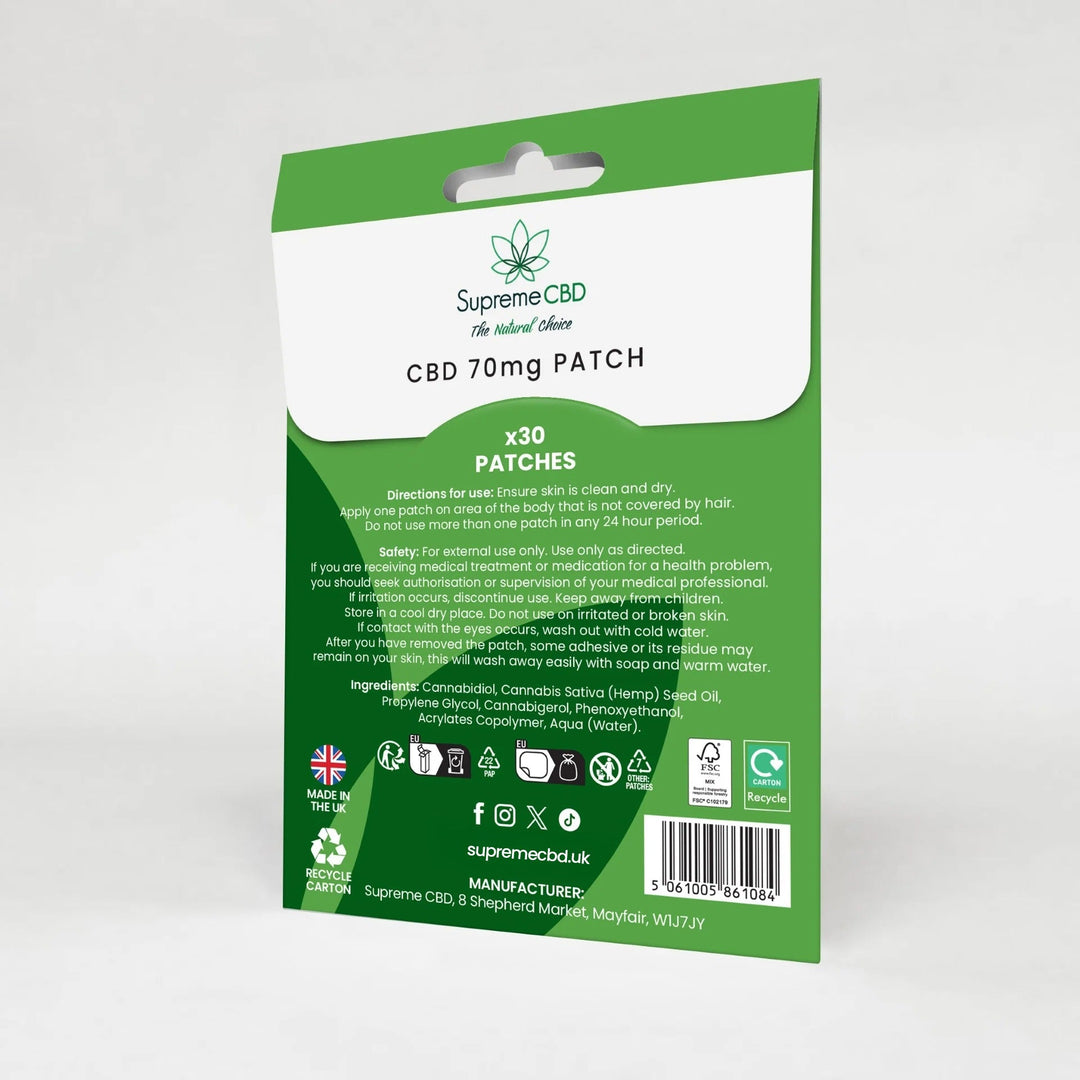Supreme CBD -CBD patches 70mg