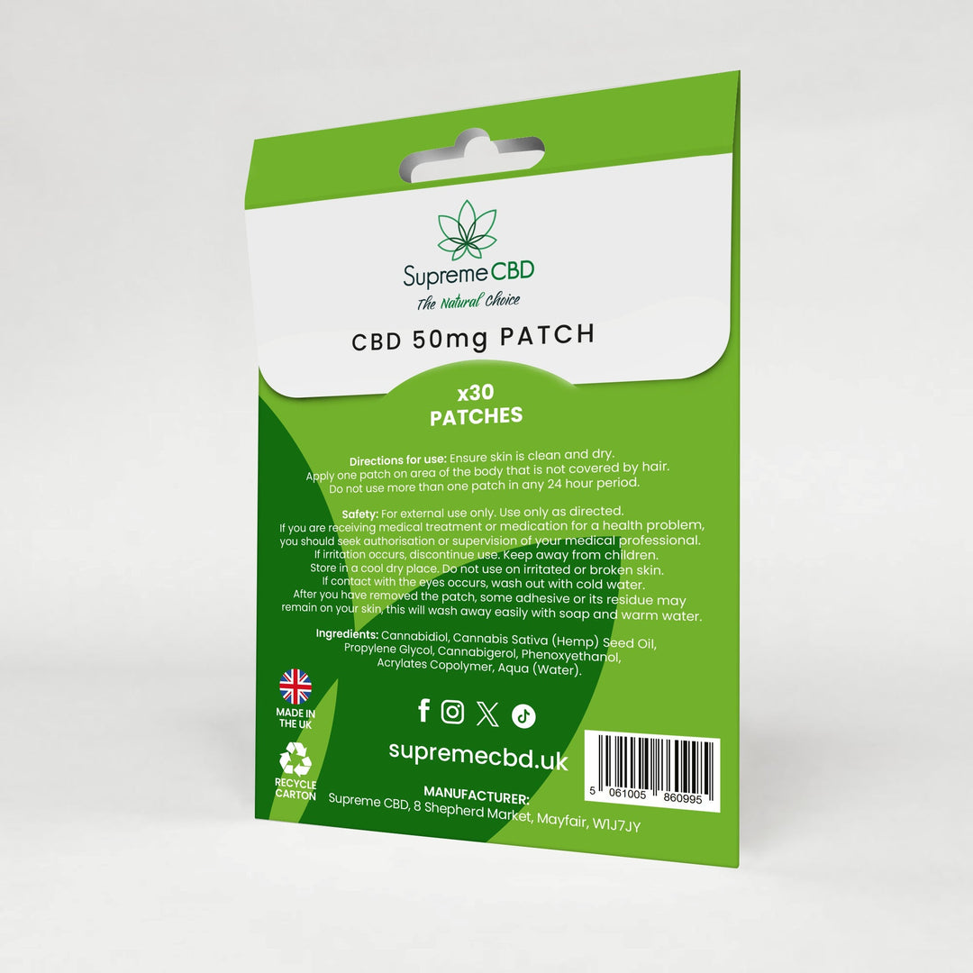 Supreme CBD - CBD patches 50mg
