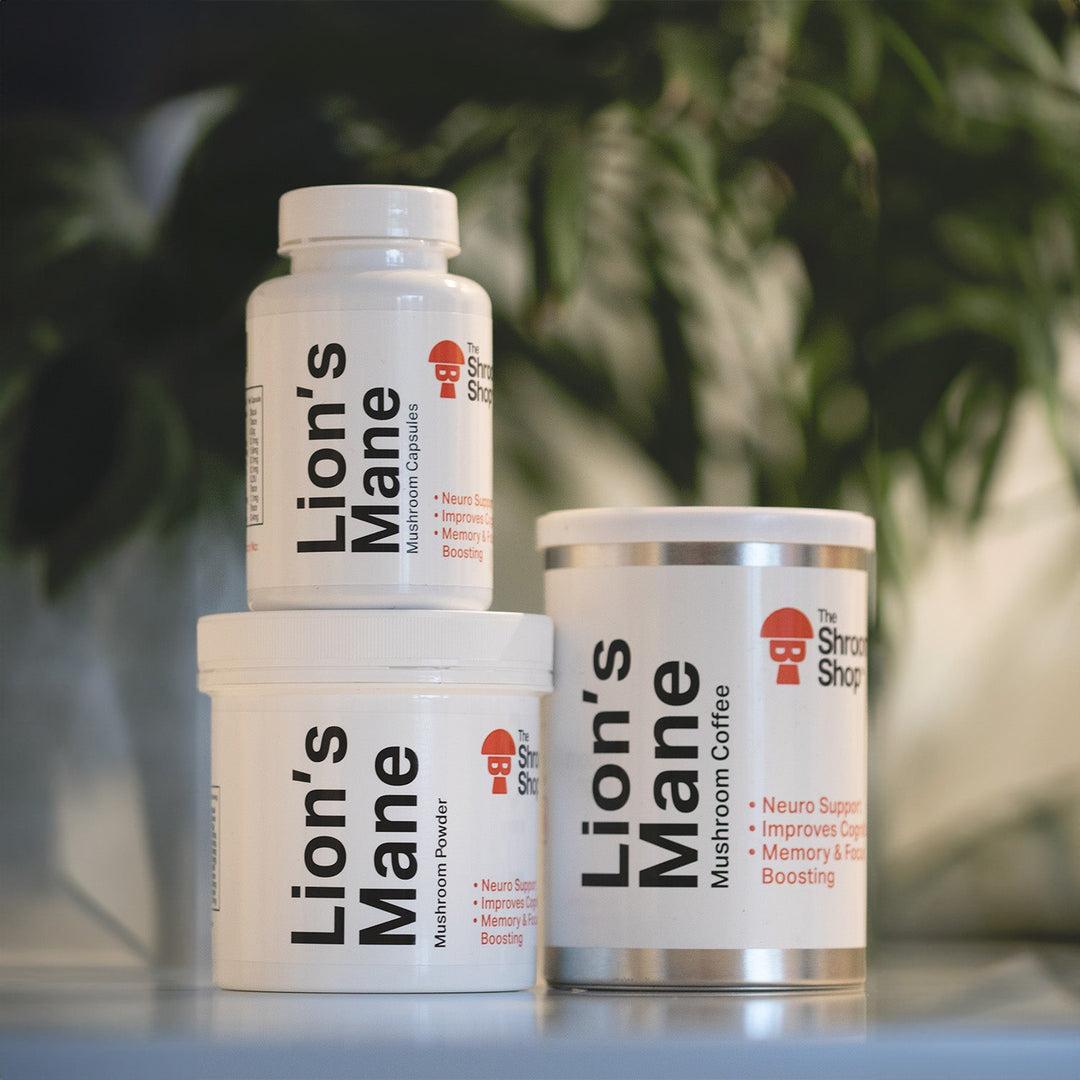 The Shroom Shop - Lion's Mane Mushroom Capsules - BUY 1 GET 1 FREE