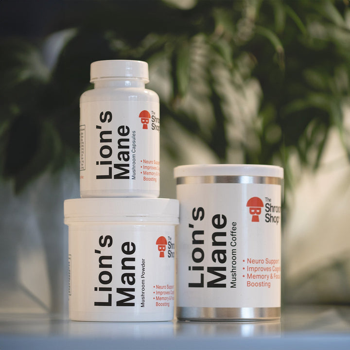 The Shroom Shop - Lion's Mane Mushroom Capsules - BUY 1 GET 1 FREE