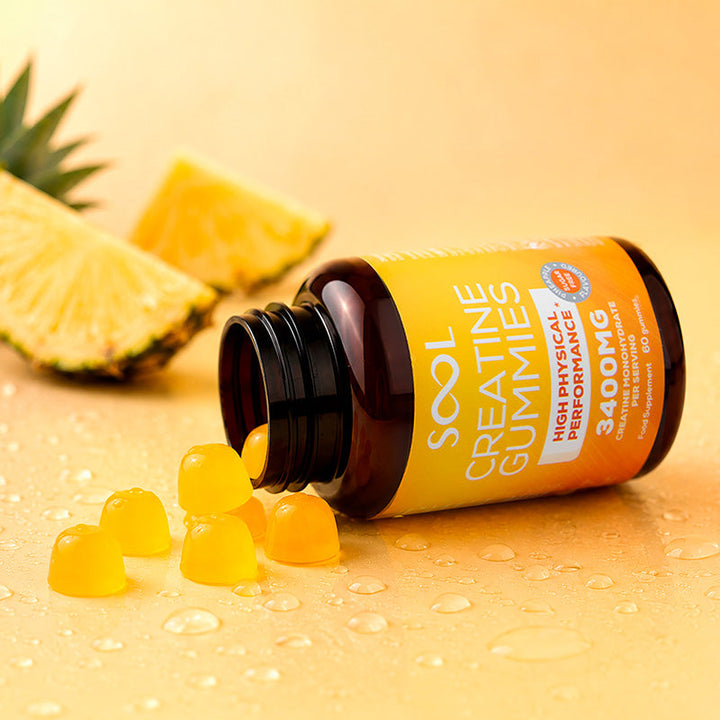 Creatine Gummies 3400mg - Pineapple Flavour - 60pcs