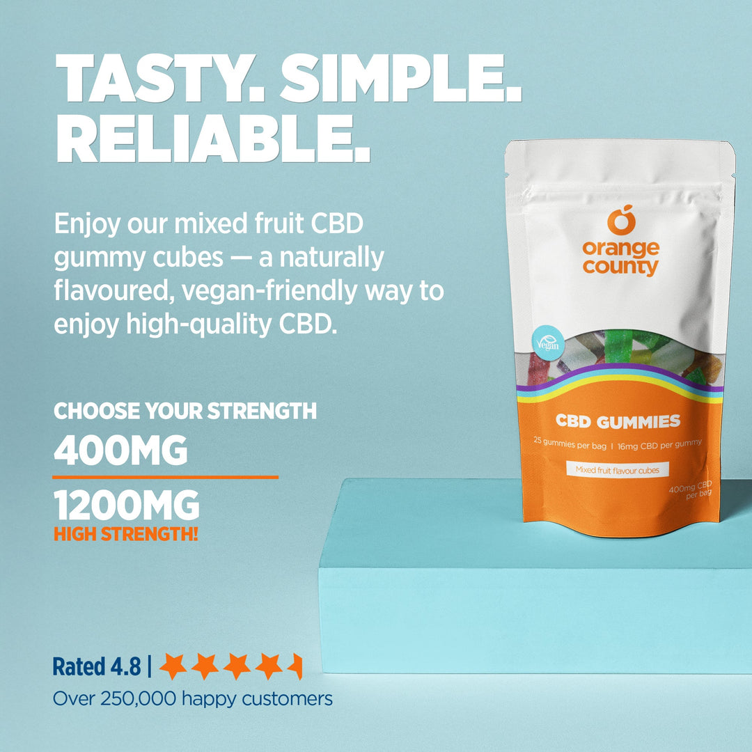 Orange County CBD - CBD Gummy Cubes (Small Tub)