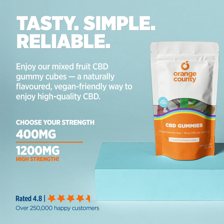 Orange County CBD - CBD Gummy Cubes (Small Tub)