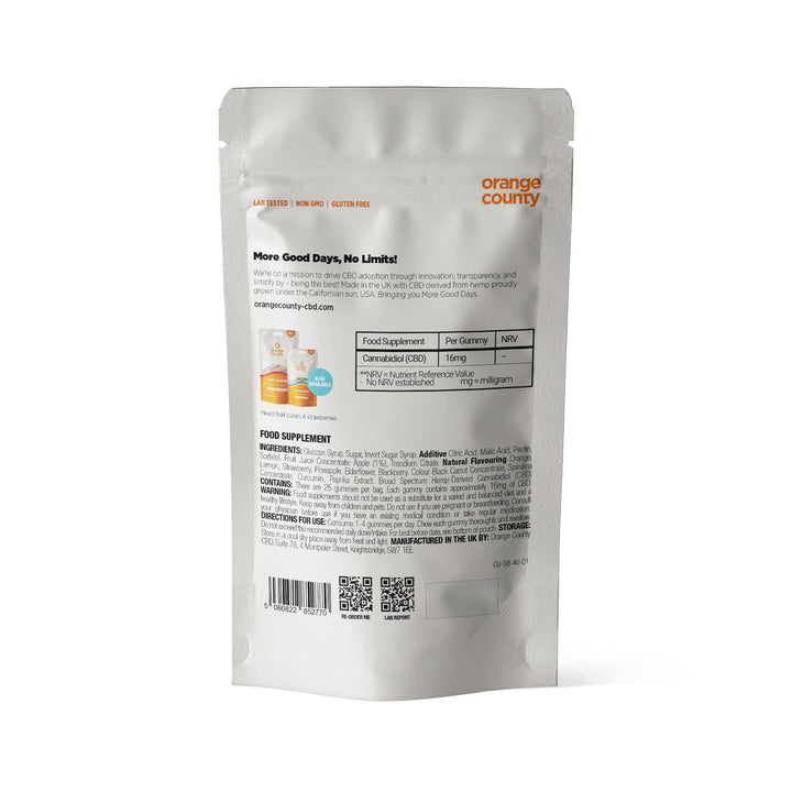 Orange County CBD - CBD Gummy Cubes (Small Tub)