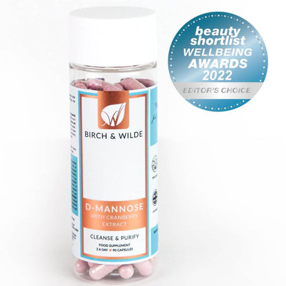 D-Mannose and Cranberry Extract Capsules x 90 | 1000-2000mg daily dose