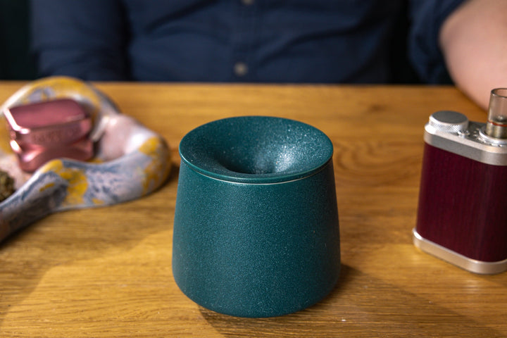 Ceramic Dry Herb Vape AVB Ashtray | Discreet Medical Cannabis Storage