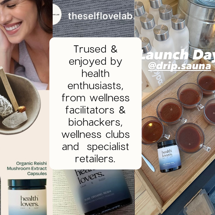 Organic Reishi - Calm, Sleep & Stress Support - Capsules or Powder