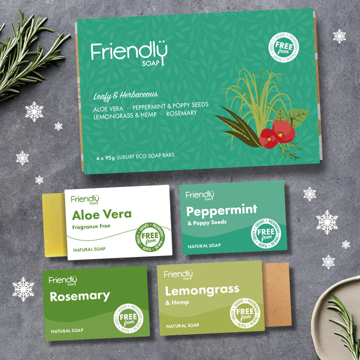 The Positive Company - Natural Soap Selection - Leafy & Herbaceous