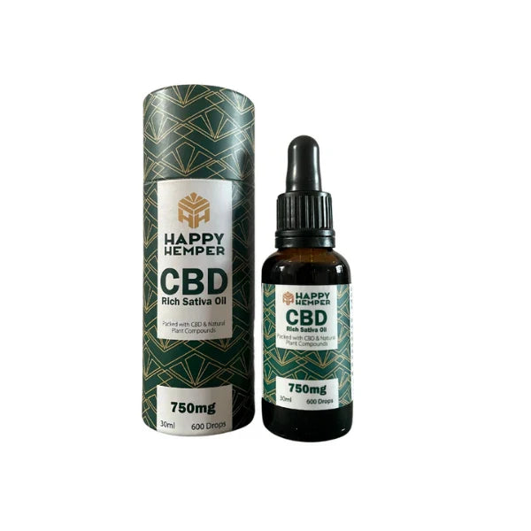 Happy Hemper 750mg Cold Pressed CBD Oil 30ml