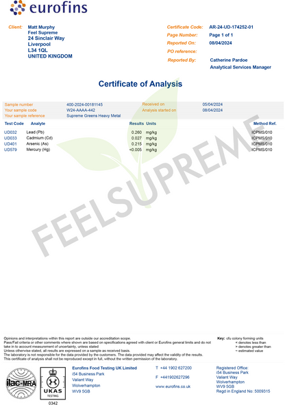Feel Supreme - Supreme Greens And Mushroom Superfood Blend