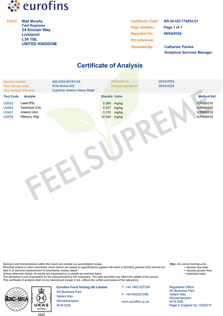 Feel Supreme - Supreme Greens And Mushroom Superfood Blend