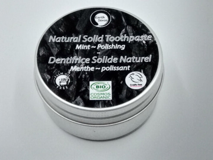 The Positive Company - Natural Organic Solid Toothpaste with Charcoal