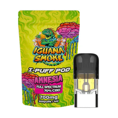 LJ Vapes Iguana Smoke I-Puff Replacement Pod: 700mg (Single Piece)