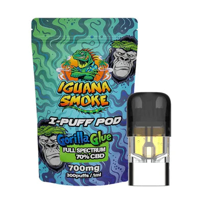 LJ Vapes Iguana Smoke I-Puff Replacement Pod: 700mg (Single Piece)