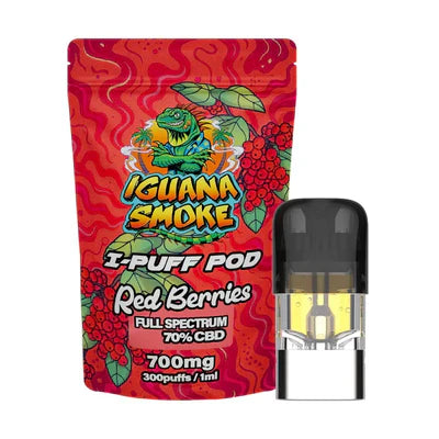 LJ Vapes Iguana Smoke I-Puff Replacement Pod: 700mg (Single Piece)