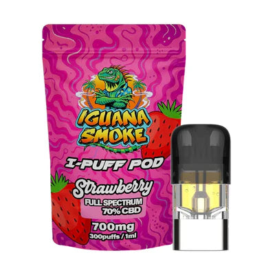 LJ Vapes Iguana Smoke I-Puff Replacement Pod: 700mg (Single Piece)