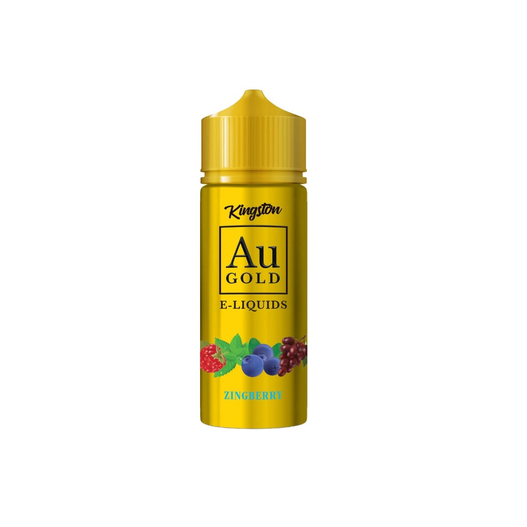 0mg AU Gold By Kingston 100ml Shortfill E-liquid (70VG/30PG) - Flavour: Golden Gummy Bear