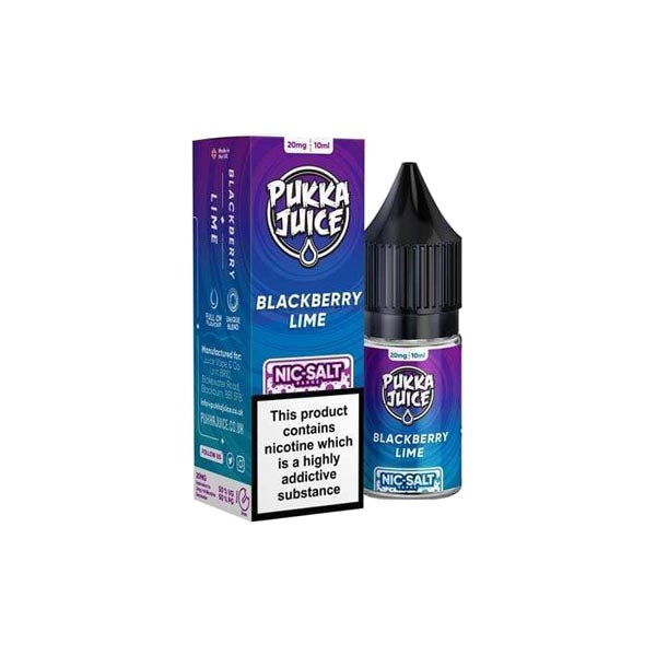 10MG Pukka Juice 10ML Flavoured Nic Salt (50VG/50PG) - Flavour: Berry Blaze