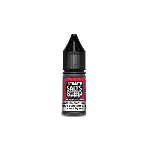 10MG Ultimate Puff Salts Chilled 10ML Flavoured Nic Salts (50VG/50PG) - Flavour: Blue Raspberry