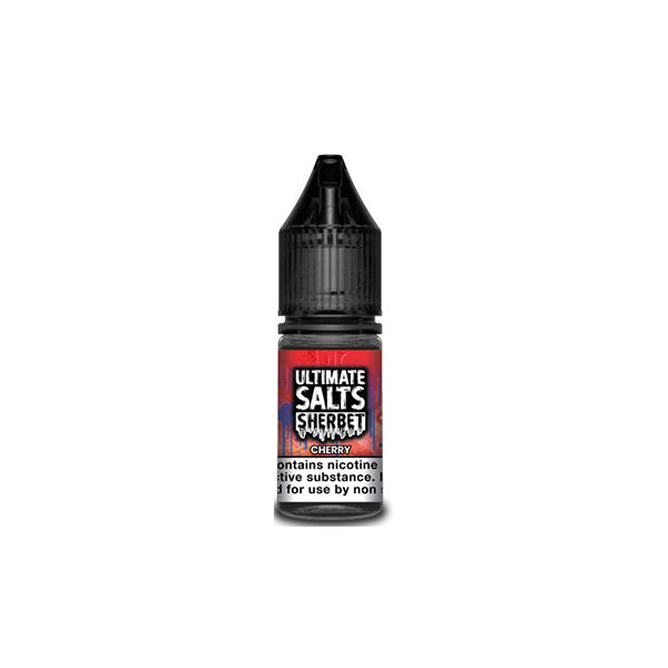 10MG Ultimate Puff Salts Sherbet 10ML Flavoured Nic Salts (50VG/50PG) - Flavour: Strawberry Laces