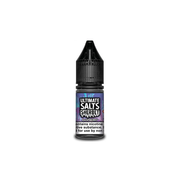 10MG Ultimate Puff Salts Sherbet 10ML Flavoured Nic Salts (50VG/50PG) - Flavour: Strawberry Laces