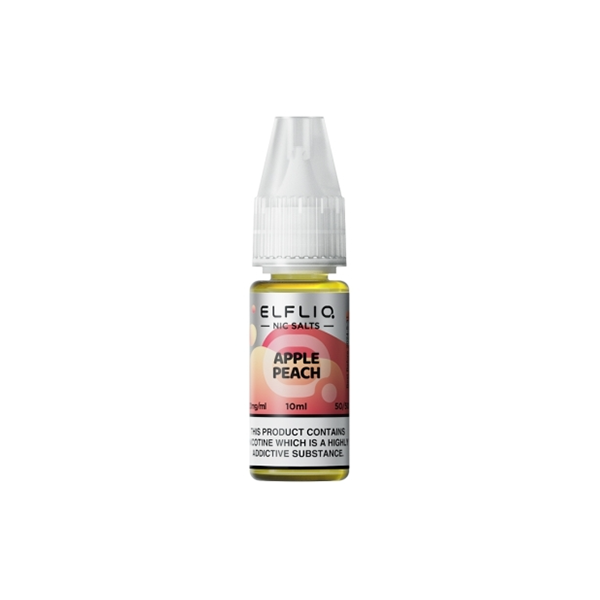 10mg ELFLIQ By Elf Bar 10ml Nic Salt (50VG/50PG) - Flavour: Peach Ice