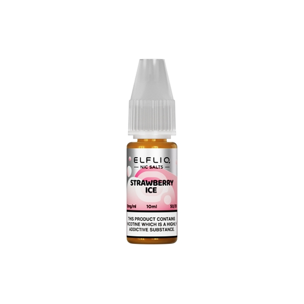 10mg ELFLIQ By Elf Bar 10ml Nic Salt (50VG/50PG) - Flavour: Strawberry Ice