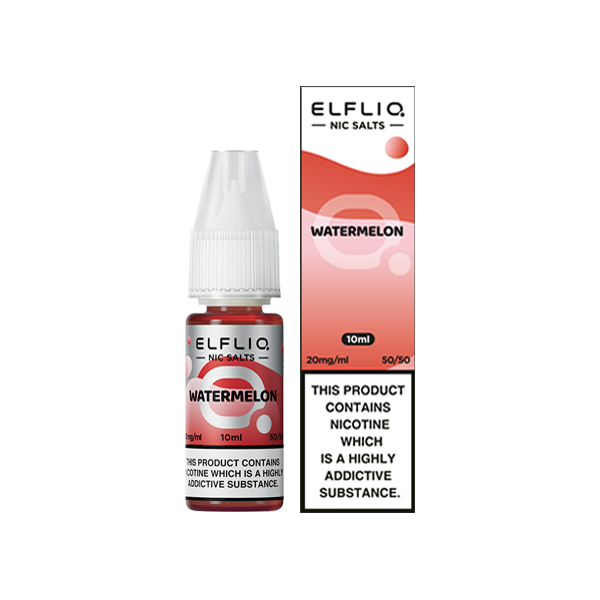 10mg ELFLIQ By Elf Bar 10ml Nic Salt (50VG/50PG) - Flavour: Strawberry Raspberry Cherry Ice