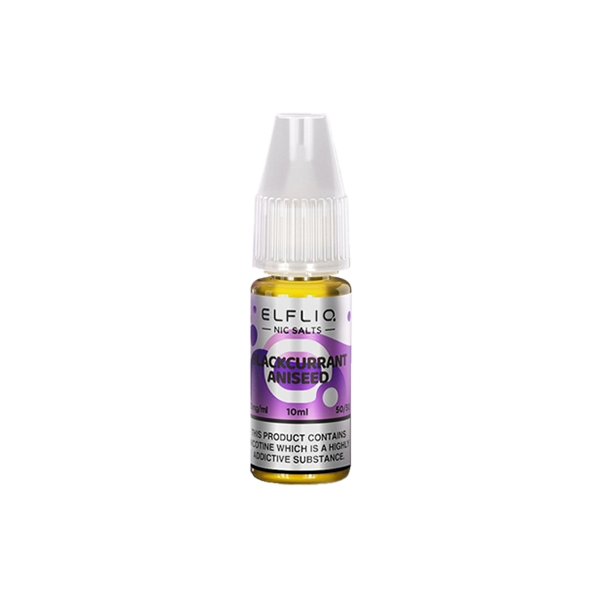 10mg ELFLIQ By Elf Bar 10ml Nic Salt (50VG/50PG) - Flavour: Apple Blackcurrant