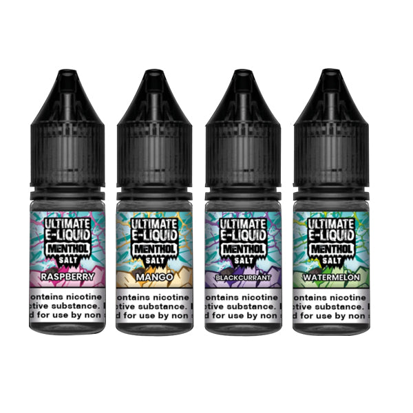 10mg Ultimate E-liquid Menthol Nic Salts 10ml (50VG/50PG) - Flavour: Watermelon