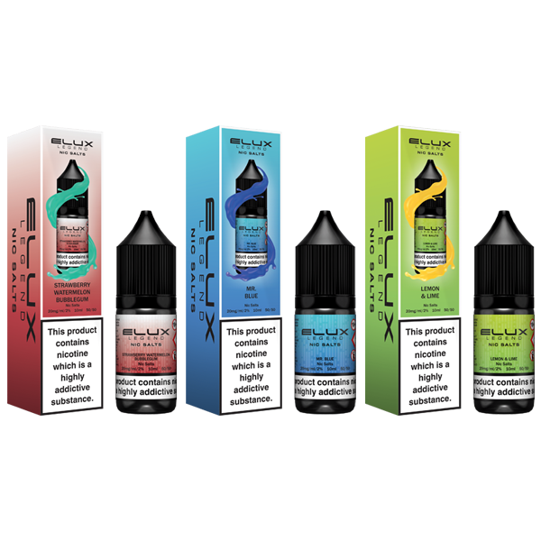 10mg Elux Legend 10ml Nic Salts (50VG/50PG) - Flavour: Pink Lemonade