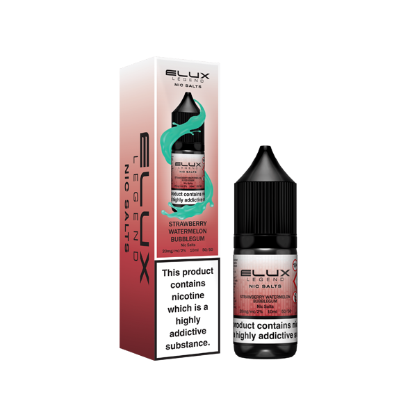 10mg Elux Legend 10ml Nic Salts (50VG/50PG) - Flavour: Blueberry Bubblegum