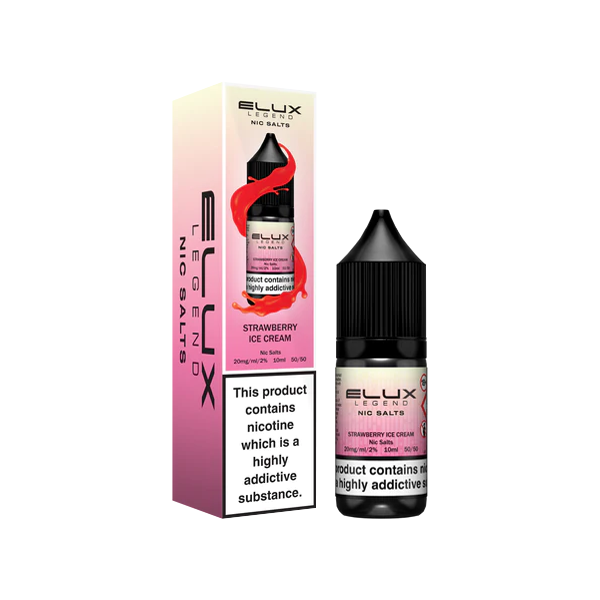 10mg Elux Legend 10ml Nic Salts (50VG/50PG) - Flavour: Blueberry Bubblegum