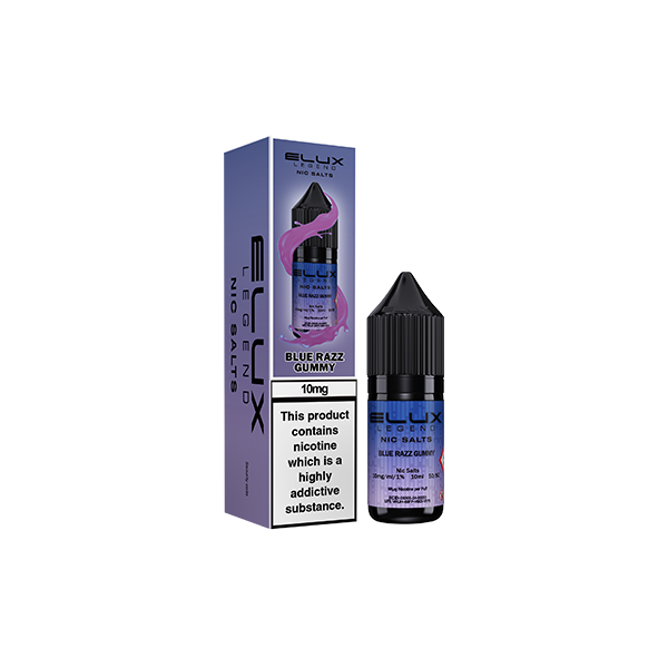 10mg Elux Legend 10ml Nic Salts (50VG/50PG) - Flavour: Blueberry Cherry Cranberry