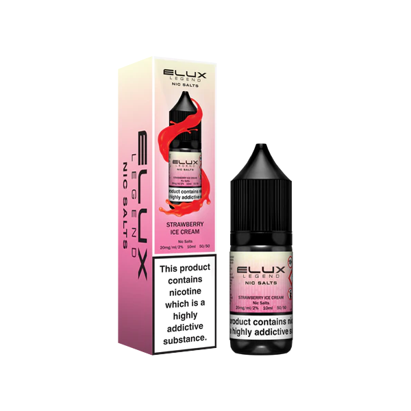 10mg Elux Legend 10ml Nic Salts (50VG/50PG) - Stoptober Special Offer! - Flavour: Strawberry Raspberry Cherry