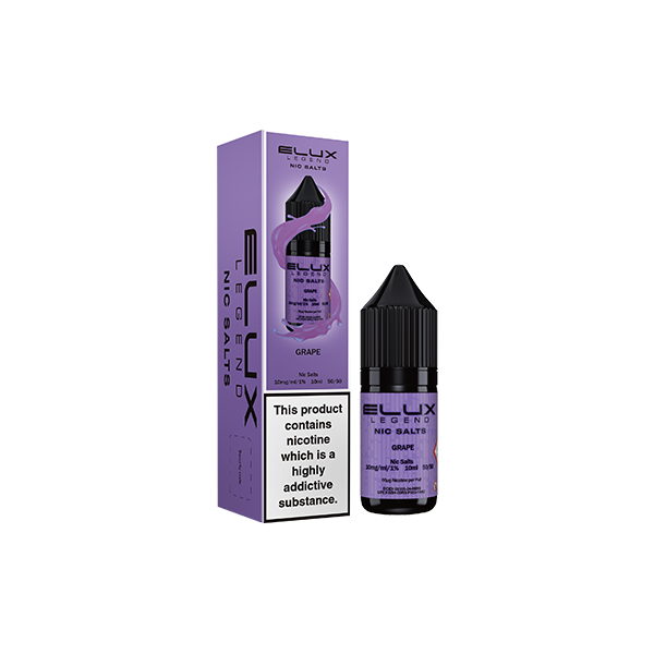 10mg Elux Legend 10ml Nic Salts (50VG/50PG) - Flavour: Strawberry Watermelon Bubblegum