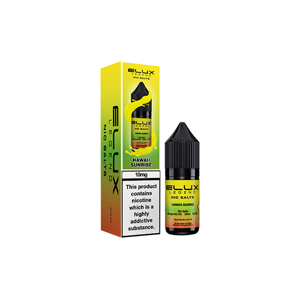 10mg Elux Legend 10ml Nic Salts (50VG/50PG) - Flavour: Strawberry Ice Cream