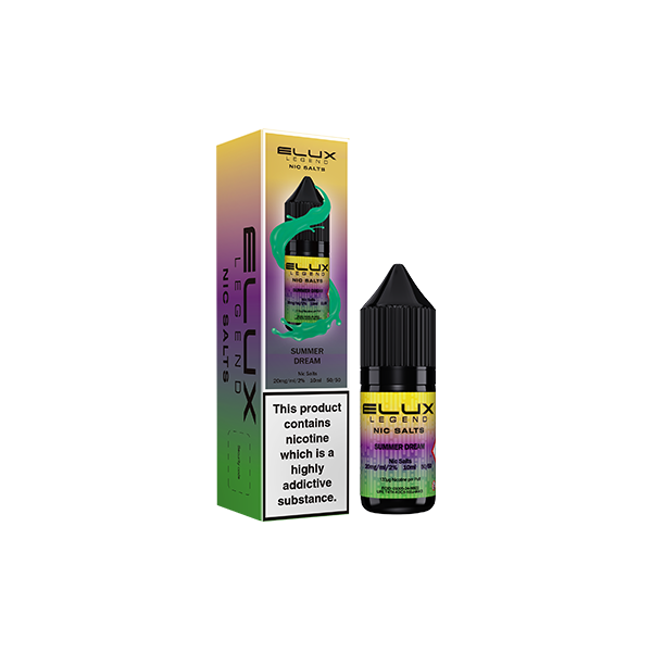 10mg Elux Legend 10ml Nic Salts (50VG/50PG) - Flavour: Tiger Blood