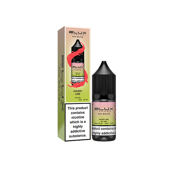 10mg Elux Legend 10ml Nic Salts (50VG/50PG) - Flavour: Strawberry Ice Cream