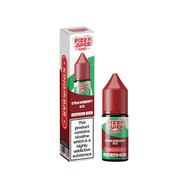 10mg Fizzy Juice King Bar 10ml Nic Salts (50VG/50PG) - Flavour: Fizzy Bull Ice